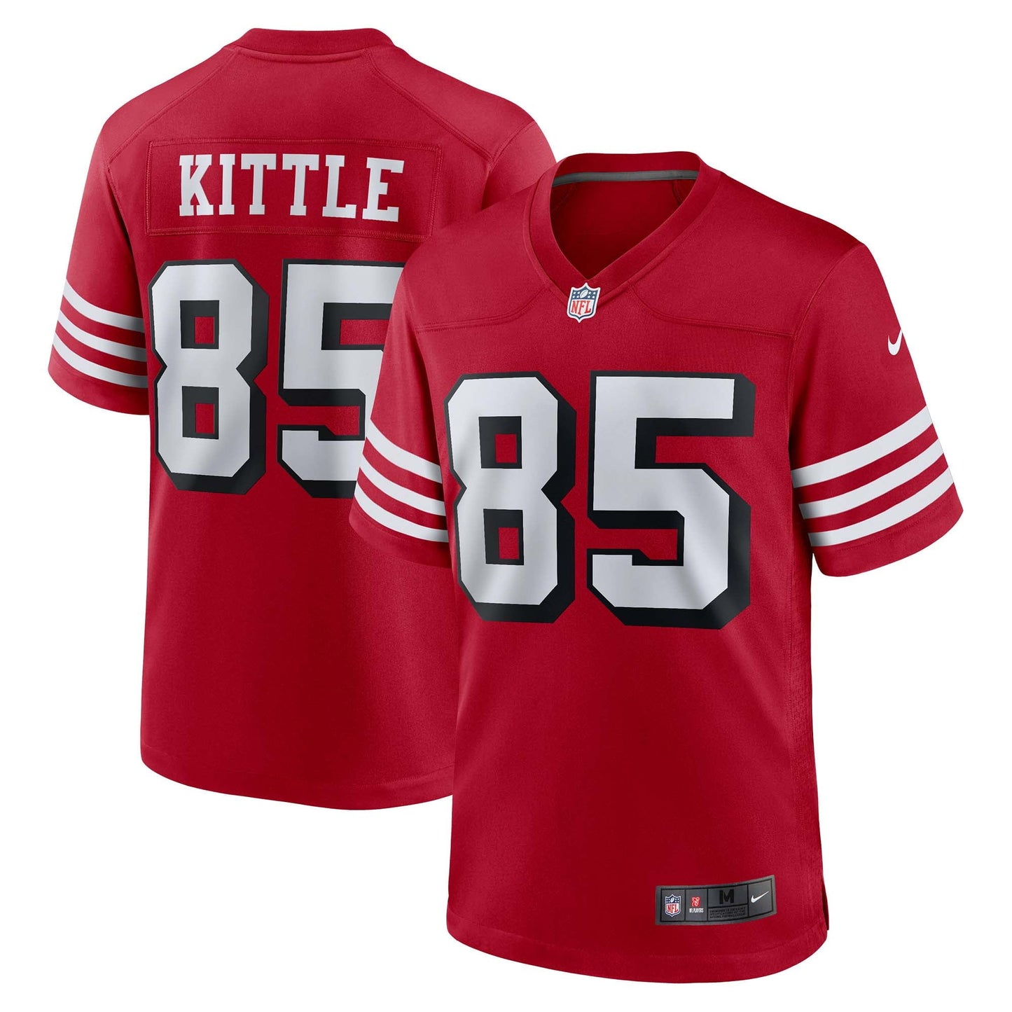 Men's Nike George Kittle Scarlet San Francisco 49ers Alternate Game Jersey
