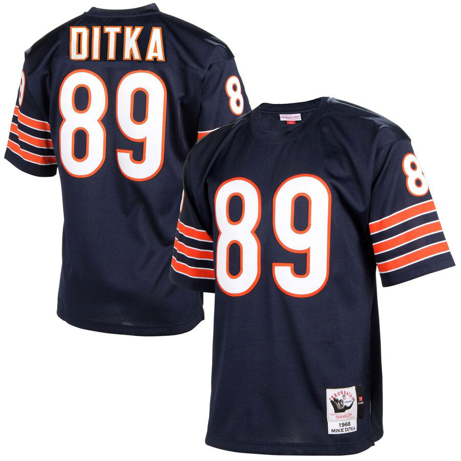 Mike Ditka Chicago Bears Men's Navy Mitchell & Ness Stitched Jersey