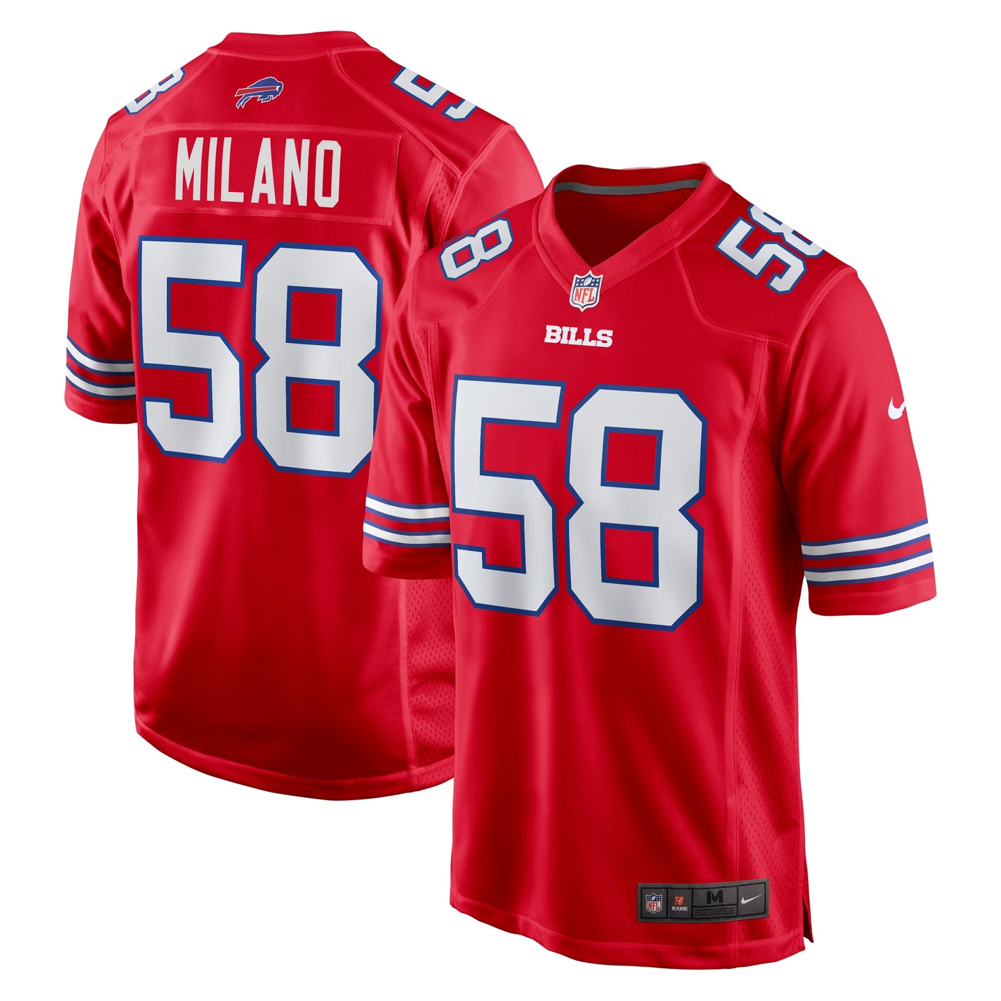 Matt Milano Buffalo Bills Nike Alternate Game Jersey - Red