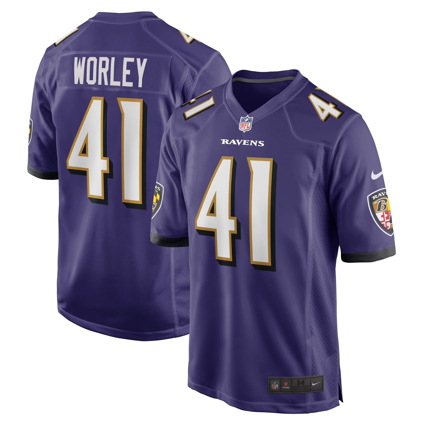 Daryl Worley Baltimore Ravens Nike Game Player Jersey - Purple