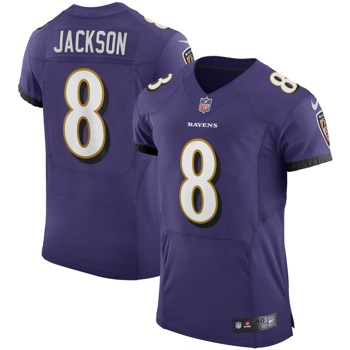 Lamar Jackson Baltimore Ravens Nike Vapor Elite Player Jersey - Purple